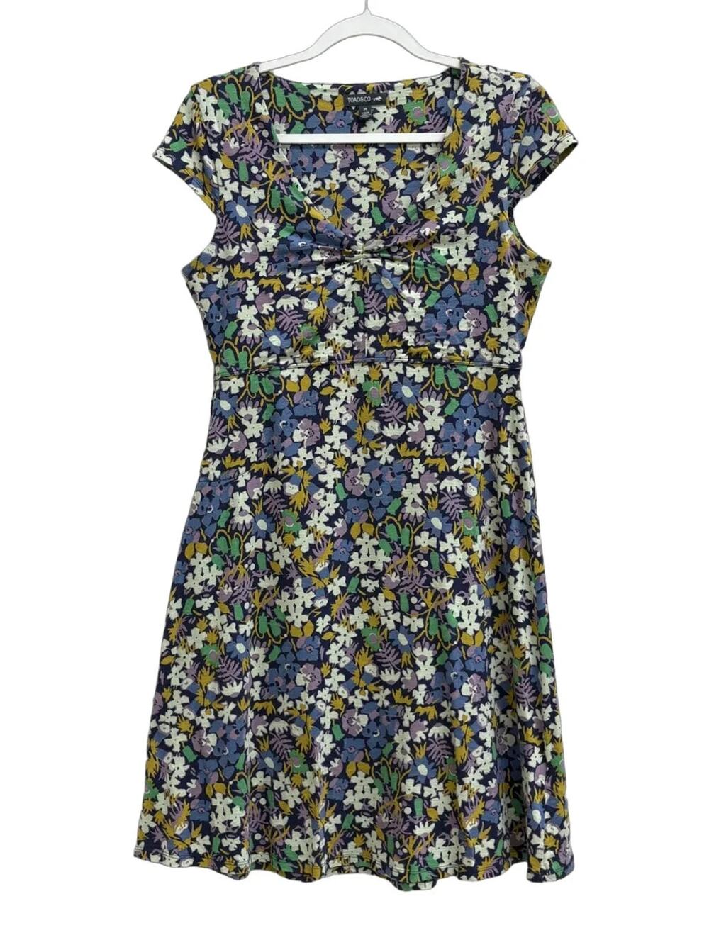 Toad&Co Floral Print Short Sleeve Dress